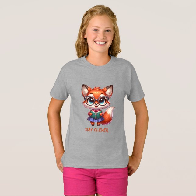 Camiseta Smart and Clever Fox (Frente Completa)