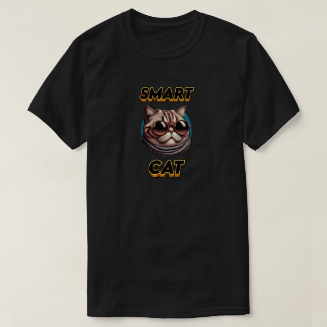 Camiseta Smart Cat (Frente do Design)