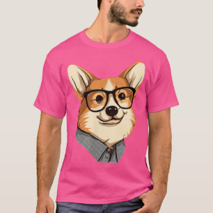 Camiseta Smart Corgin Dog Lover Puppy Retro