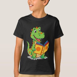 Camiseta Smart Dinosaur Reading Book Kids T-Shirt"