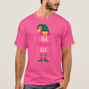 Camiseta Smart Elf Family Matching Group Womens P