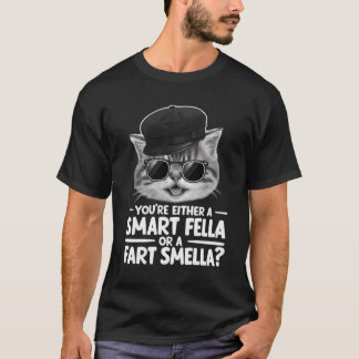 Camiseta Smart Fella ou Fart Smella Mug Escolha seu Lado