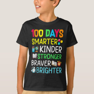 Camiseta Smarter Kinder Mais Forte Mais Brilhante 100 Dias