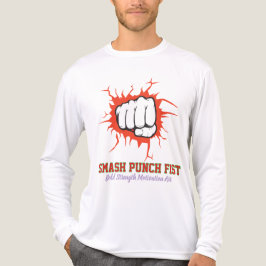 Camiseta Smash Punch Fist – Bold Strength Motivation Art