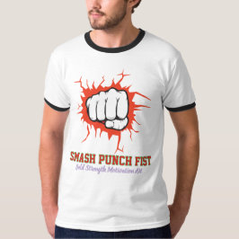 Camiseta Smash Punch Fist – Bold Strength Motivation Art