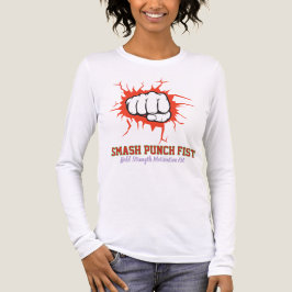 Camiseta Smash Punch Fist – Bold Strength Motivation Art