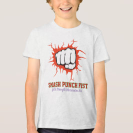 Camiseta Smash Punch Fist – Bold Strength Motivation Art
