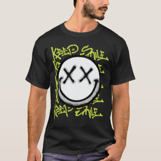 Camiseta Smile Face Olhos Cruzados streetwear