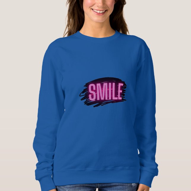 Camiseta Smile Neon Graphic Women’s Sweatshirt (Frente)