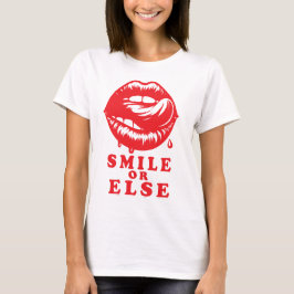 Camiseta Smile or Else: Halloween Lips Tee