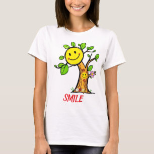 Camiseta "Smile Tree" - Víblias Positivas