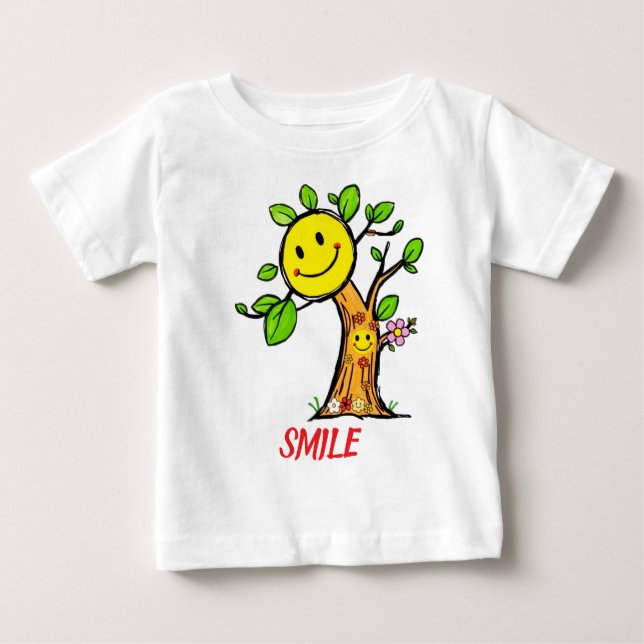 Camiseta "Smile Tree" - Víblias Positivas (Frente)
