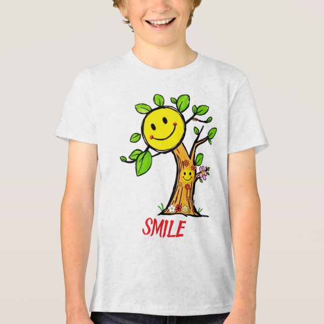 Camiseta "Smile Tree" - Víblias Positivas (Frente)