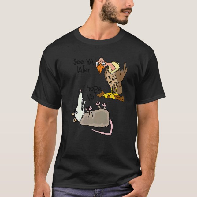 Camiseta Smiletea Possum e Buzzard Satire (Frente)