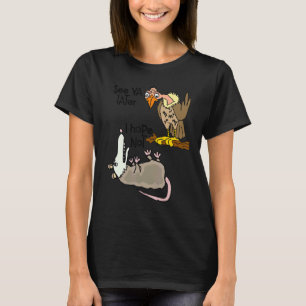 Camiseta Smiletea Possum e Buzzard Satire