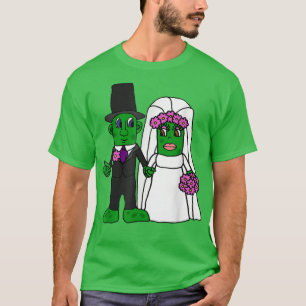 Camiseta Smiletodaytees Engraçado Noiva de picles e Casamen