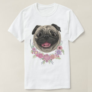 Camiseta Smiley Derpy Pug