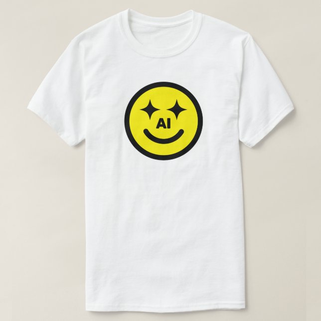 Camiseta Smiley Face AI™ (Frente do Design)