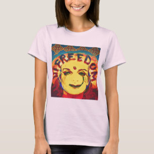 Camiseta Smiley face amarelo da liberdade