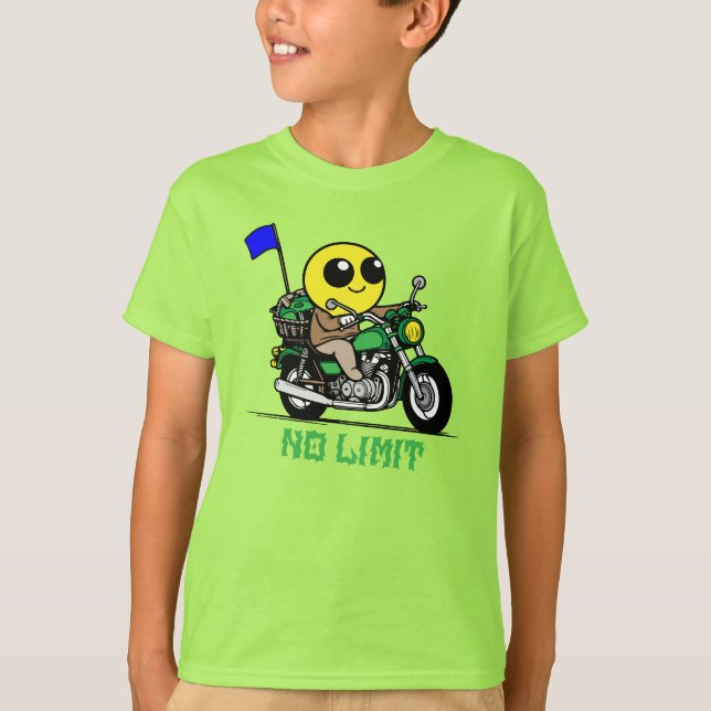 Camiseta smiley face biker adventure (Frente)