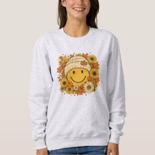 Camiseta Smiley face giro na Beanie Cozy cercada por Sol