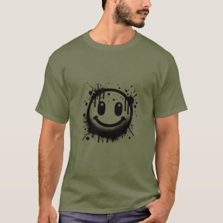 Camiseta Smiley face Grunge - Trendy Streetwea
