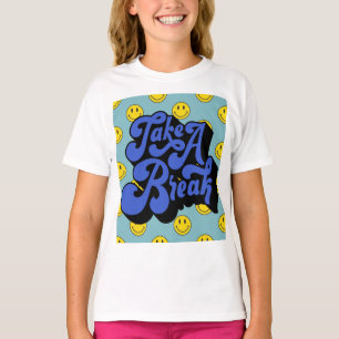 Camiseta Smiley face Happycore - faça uma pausa
