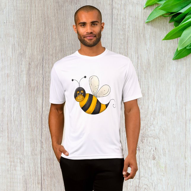 Camiseta Smiling Bee Fun Bumblebee Character (Criador carregado)