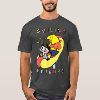 Camiseta Smiling Friends Hot Dog Rodeo Western Funny Cartoo