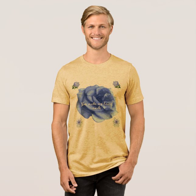 Camiseta Smiling heart yellow (Frente Completa)