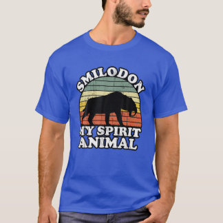 Camiseta Smilodon É Meu Espírito Animal Saber Tiger Dente L