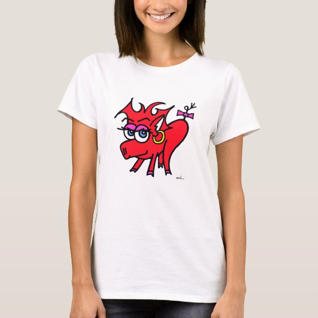 Camiseta smirk - cor (Frente)