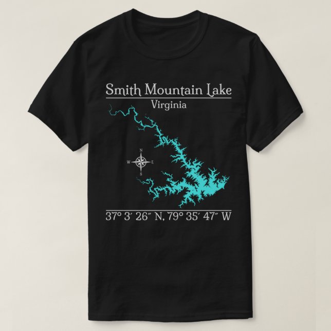 Camiseta Smith Mountain Lake, Virgínia  (Frente do Design)