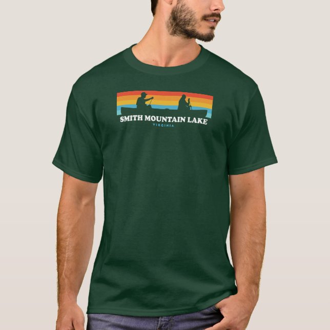 Camiseta Smith Mountain Lake Virginia Canoe (Frente)
