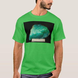 Camiseta Smithsonite ou espatoflúor de zinco é carbonato de