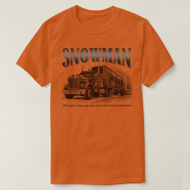 Camiseta Smokey e Bandits Snowman (Frente do Design)
