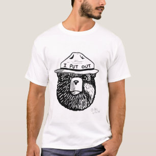 Camiseta Smokey o Urso Apaga