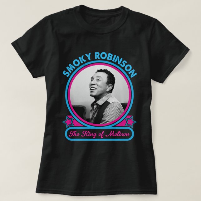 Camiseta Smokey Robinson O Rei De Motown (Frente do Design)
