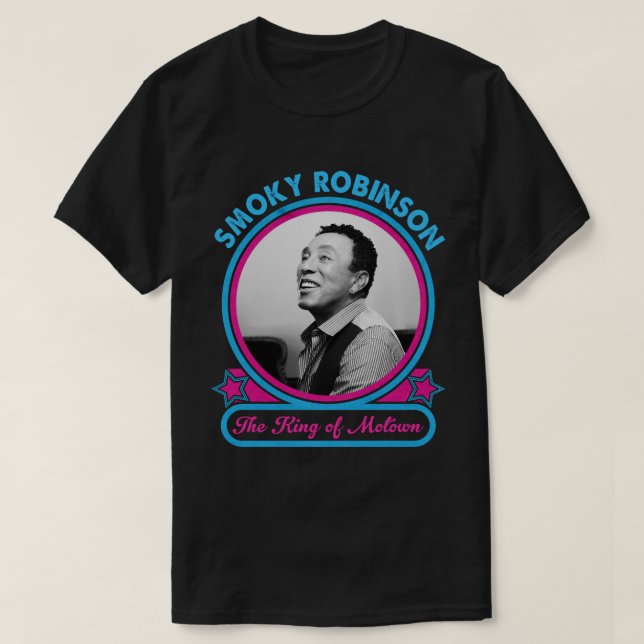 Camiseta Smokey Robinson O Rei De Motown (Frente do Design)