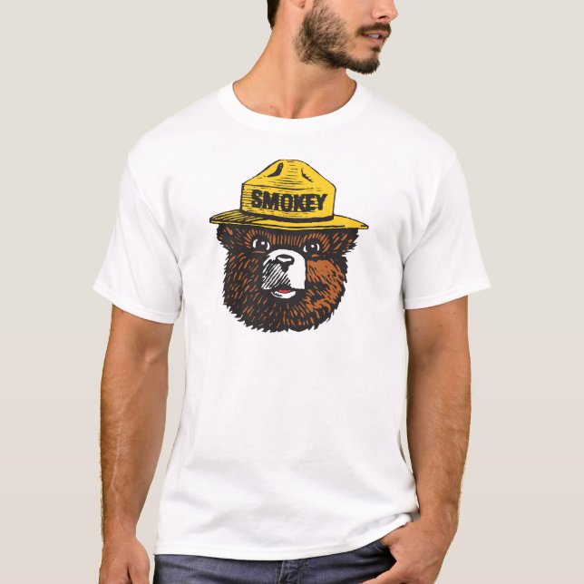 Camiseta Smokey the Bear Head  (Frente)