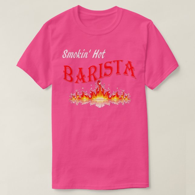 Camiseta Smokin Hot Barista (Frente do Design)