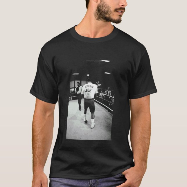 Camiseta Smokin 'Joe Frazier Boxer Treina Para 2º Muhammad (Frente)