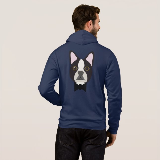 Camiseta Smoking de Boston Terrier (Parte Traseira Completa)