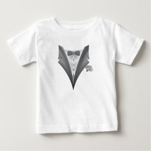 Camiseta Smoking de Novidade Impressão Tux