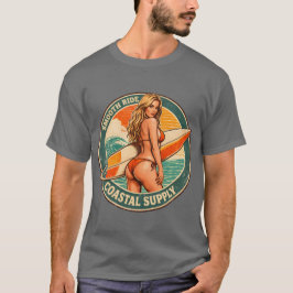 Camiseta Smooth Ride Coastal Supply | Gráfico de Pin-up de 
