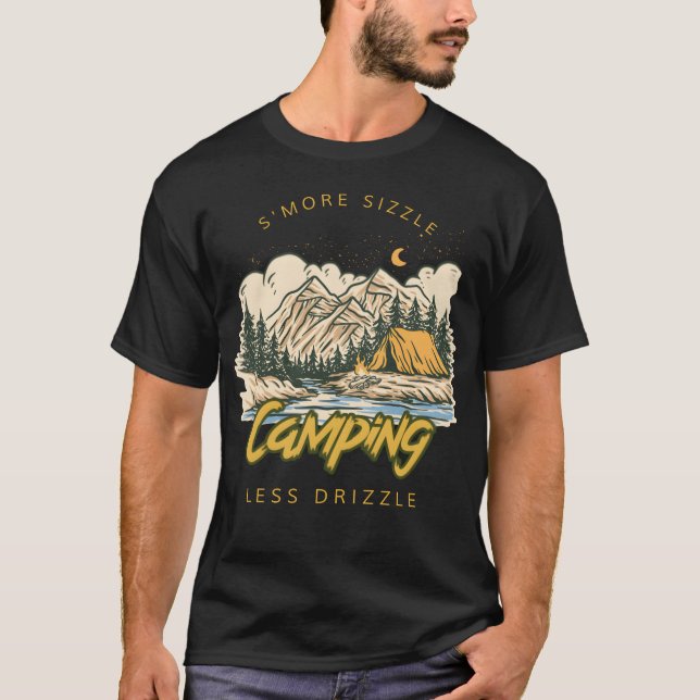 Camiseta Smore Crepitação Menos Chuvisco Camping Mulheres r (Frente)