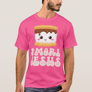 Camiseta Smore Jesus Kawaii É Mais Cristão Engraçado Pun Re