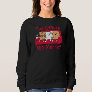 Camiseta S'More Merrier Funny Cartoon Comida Natal