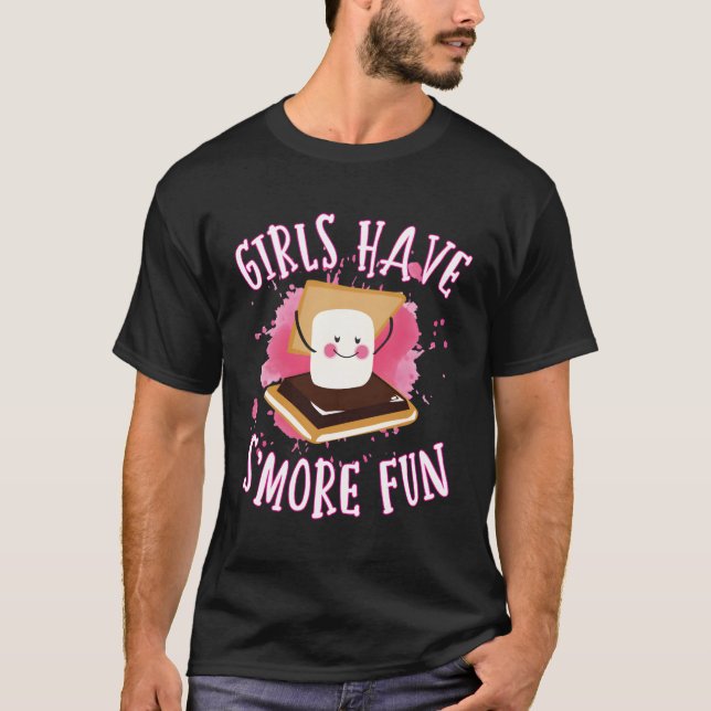 Camiseta Smores Camg Tem Mais Glamg De Acampamento (Frente)