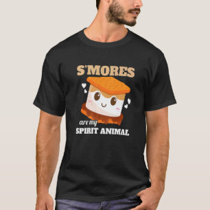 Camiseta S'mores É o Meu Animal Espiritual Camping Menino